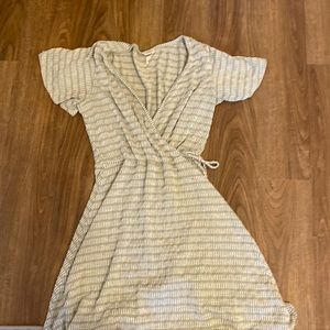 Knit wrap dress
